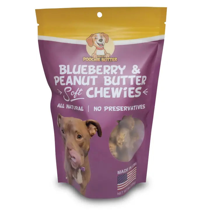 8 oz. Peanut Butter + Blueberry Soft Chewies