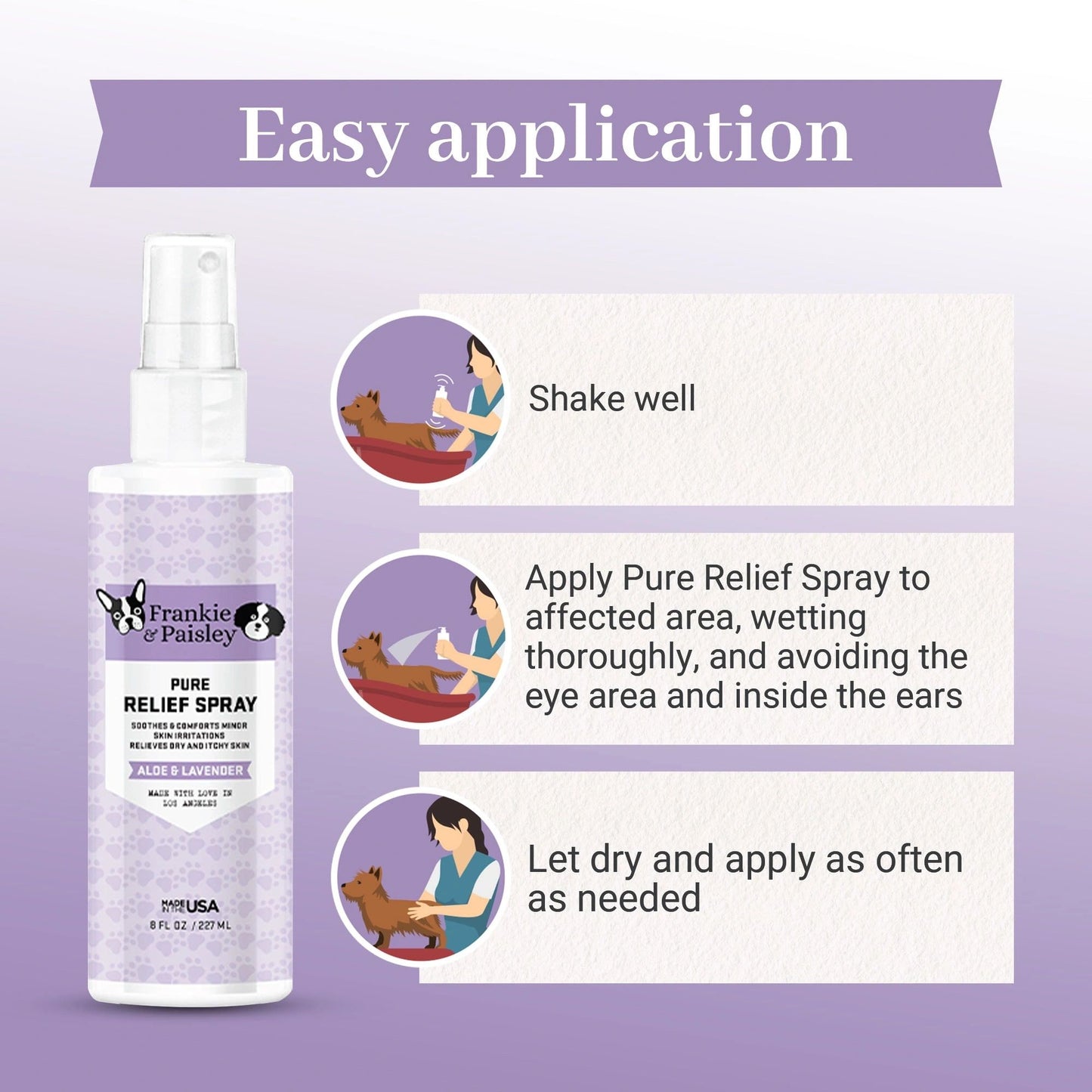 Pure Itch Relief Spray - Aloe & Lavender 8oz.