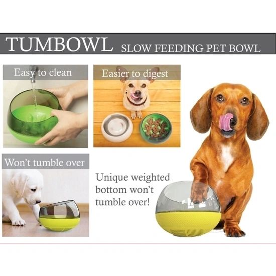 Tumbowl Slow Feeding Pet Bowl