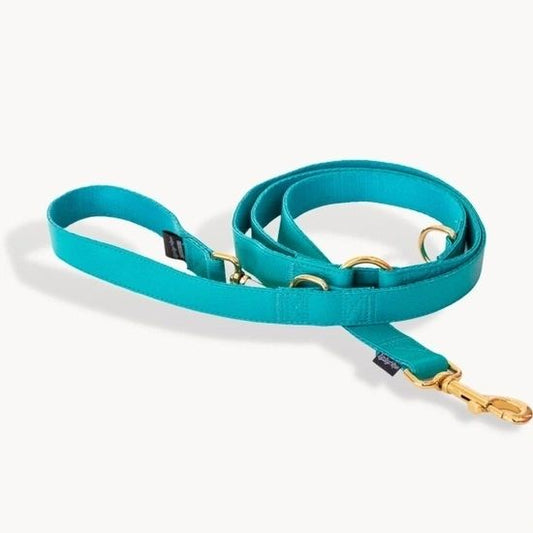 Vegan Leather Hands-Free Leash - Teal With It