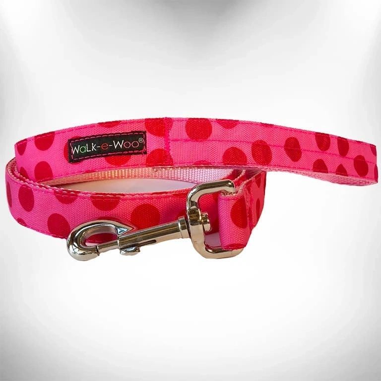 Pink & Red Dot Leash