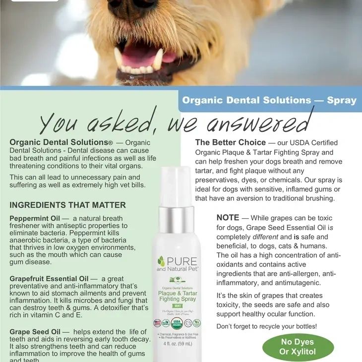 Organic Dental Solutions Plaque & Tartar Control Breath Spray